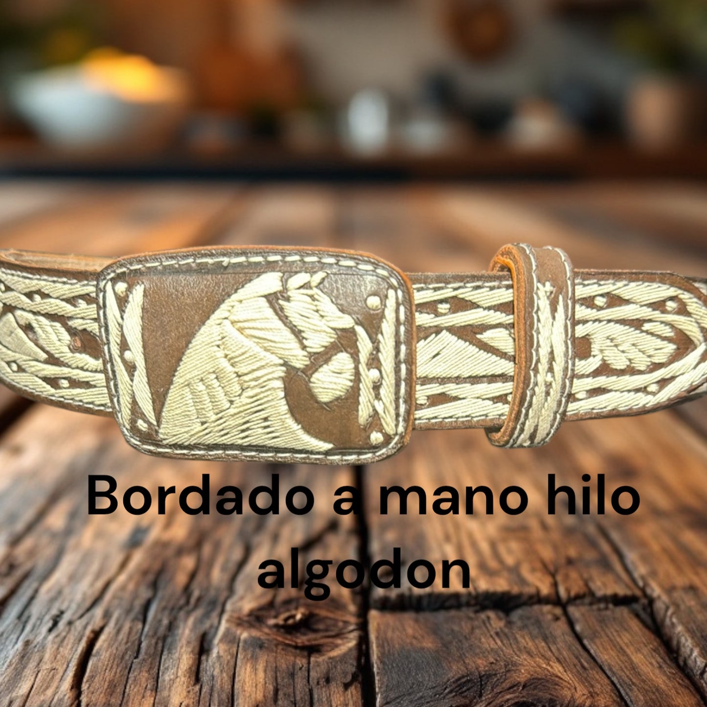 Cinto bordado caballo